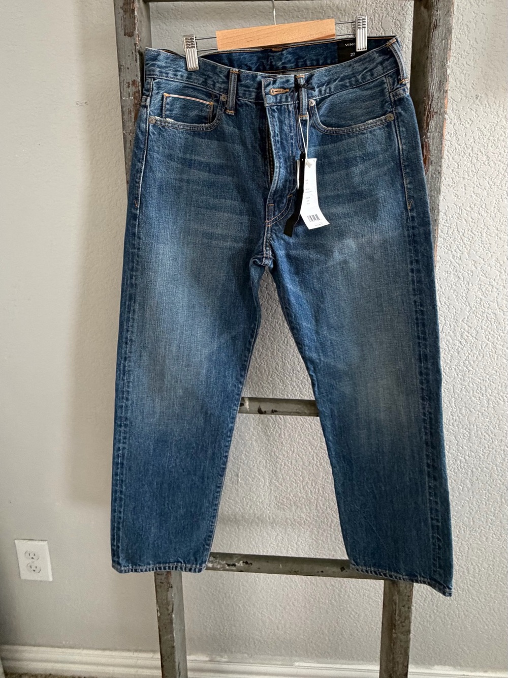 Vince Relaxed Fit Indigo Blue Jeans